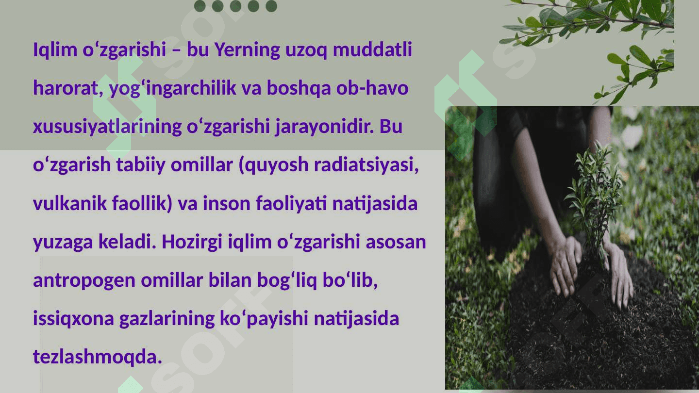 Iqlim oʻzgarishi va atrof muhit 2