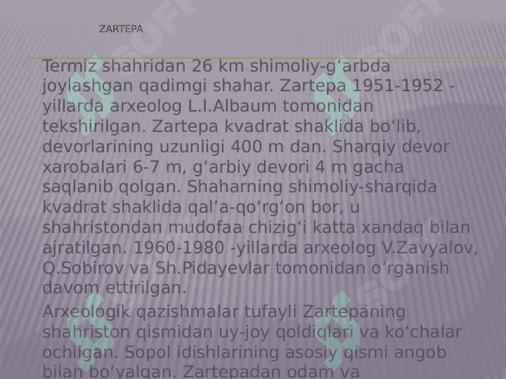 O'lkamizning qadimgi va o'rta asrlar shaharlari urbanizatsiyasi 25.pptx 3