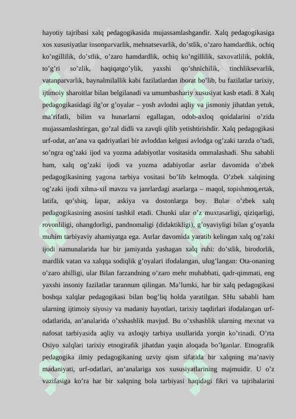 OʻQUVCHILARNI TARBIYALASHDA RIVOYAT VA HADISLARDAN FOYDALANISH 7