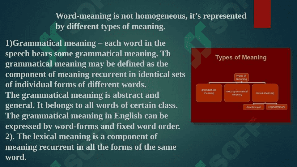Types of meaning 2