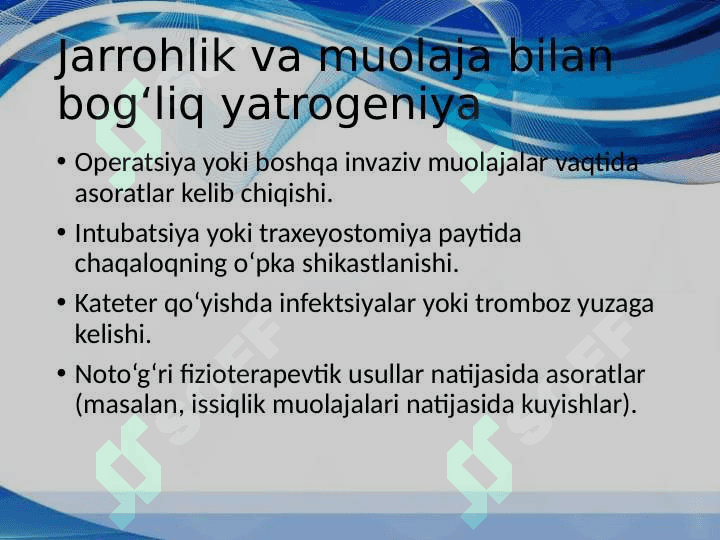 Neonotologiyada yatrogeniya 7