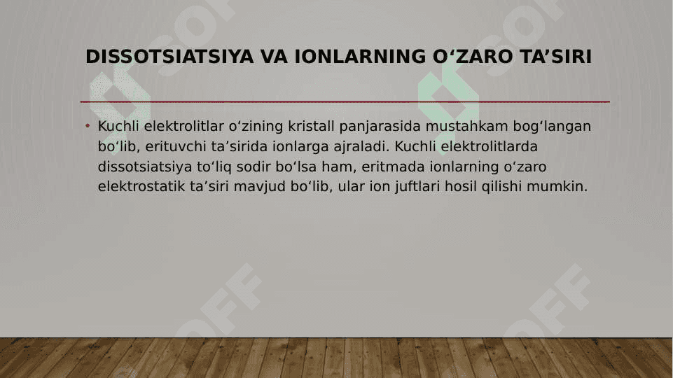 Elektrolit eritmalarning  termodinamik nazariyasi 5