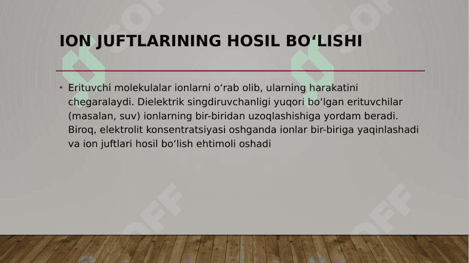 Elektrolit eritmalarning  termodinamik nazariyasi 6