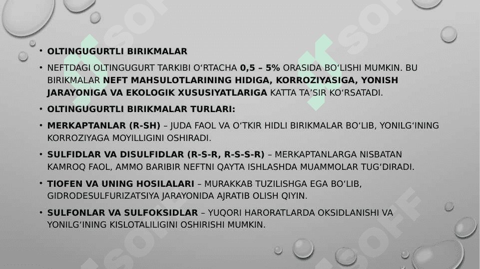 neft tarkibidagi geteroatomli birikmalar 8