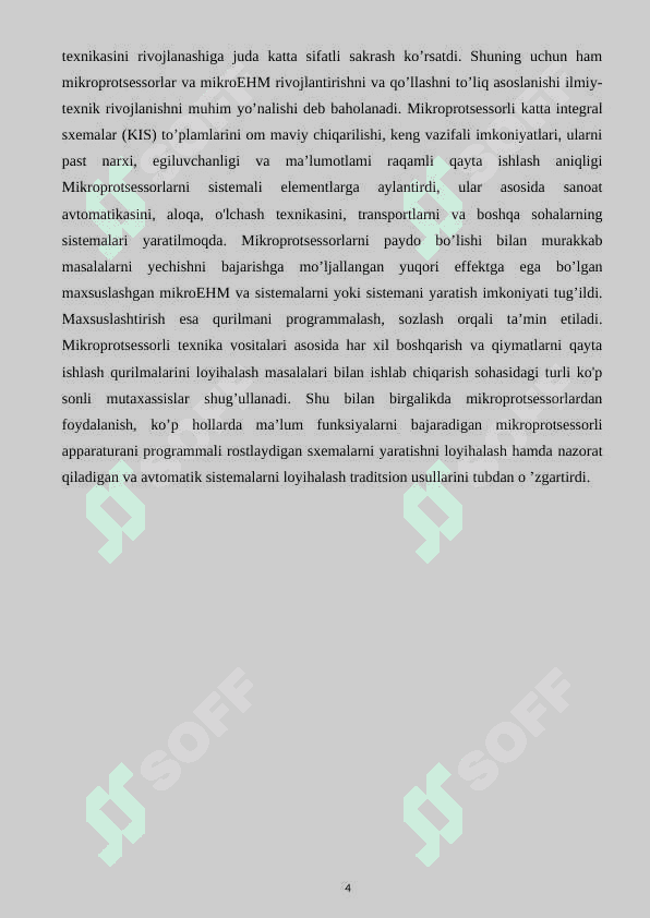 MP va mikroEXM arxitektura loyihasini ishlab chiqish 4