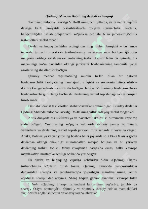 Qadimgi sharq Yunoniston va Rim davlati va huquqi 2