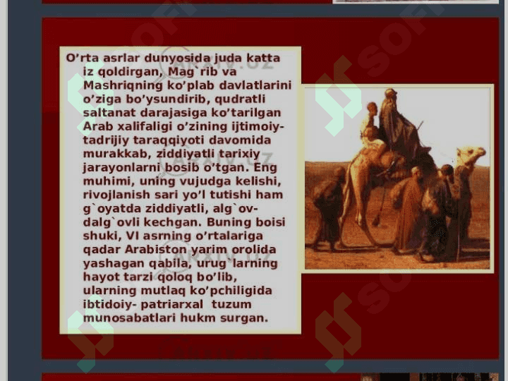 ILK ÓRTA ASRLARDA SHARQ. ARAB XALIFALIGI 5