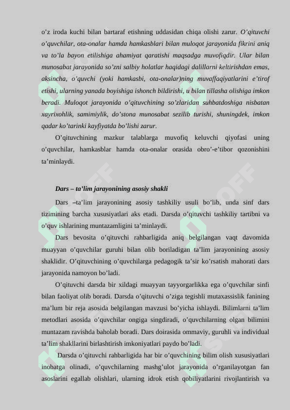 Hozirgi zamon o’qituvchisining kreativ pedagogik faoliyati 5