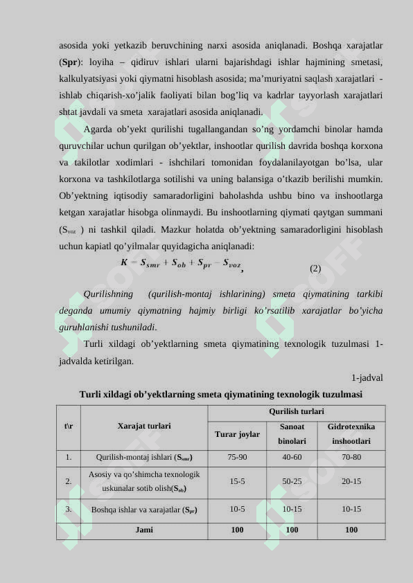 Qurilishda narx shakllanishi va smeta ishi 8