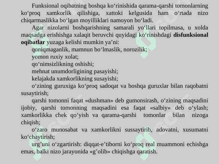 NIZO VA STRESSLARNI BOSHQARISH 8