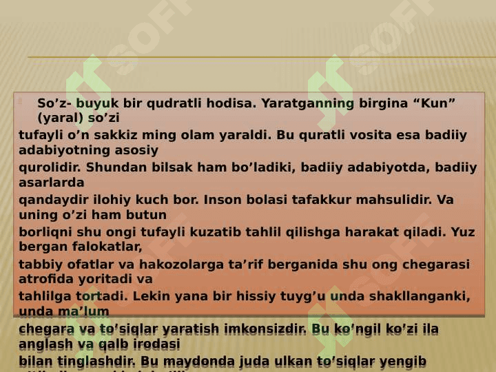 Mavzu: Badiiy asarning lingvopoetik tahlili (Taqdimot) 2