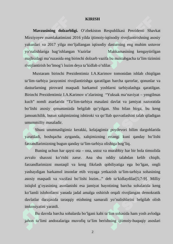 BOLA SHAXSIGA HURMAT VA TALABCHANLIKNI TARBIYALASH USULI 2