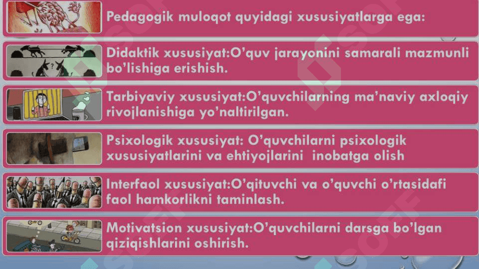 O‘qituvchi va o‘quvchi o‘rtasidagi muloqot. 2