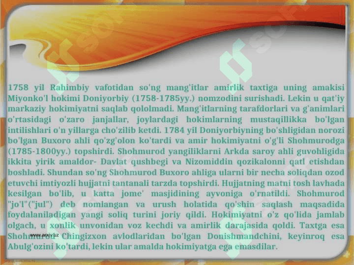 Buxoro amirligi tarixi 4