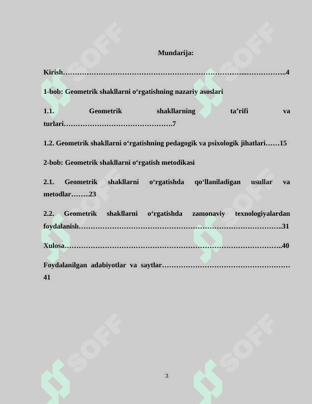 2-SINF MATEMATIKA DARSLARIDA GEOMETRIK SHAKLLARNI O‘RGATISH METODIKASI 3