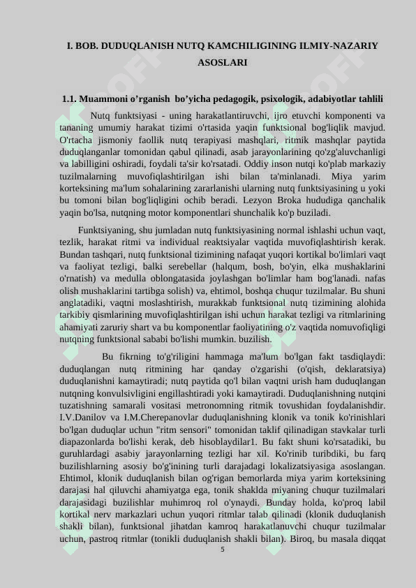 DUDUQLANISHNI BARTARAF ETISH BO’YICHA PEDAGOGIK-PSIXOLOGIK ISH TIZIMIDA LOGOPEDIK RITMIKANING AHAMIYATI 5