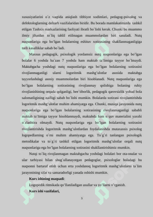 Logopedik ritmik mashg’ulotlarda  bolalarning ovoz va nafasni rivojlantirish 5