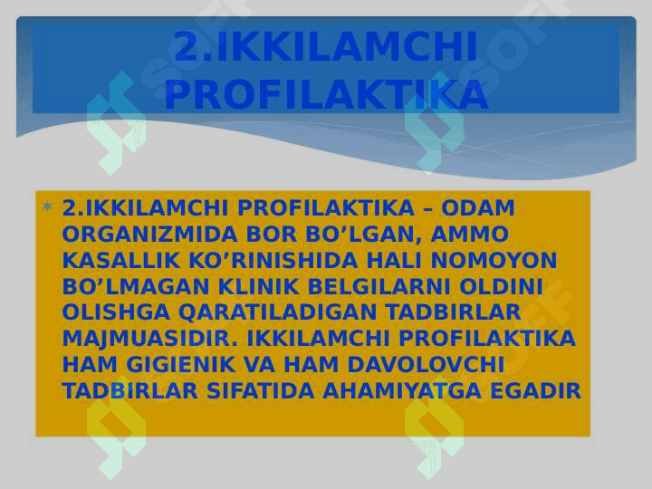 Yuqumli bo'lmagan kasalliklarining profilaktikasining gigiyenik jihatlari 8