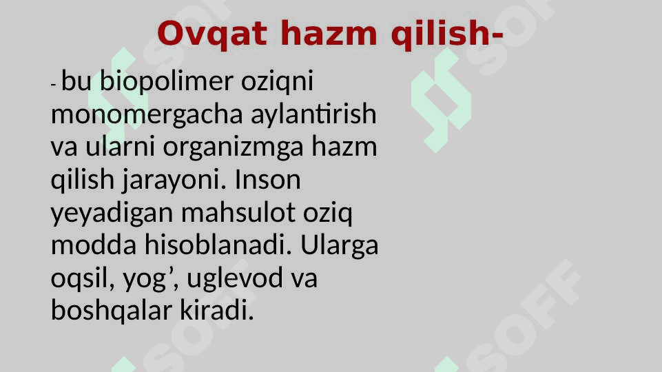 Ovqat hazm qilish trakti –me’da-ichak tizimi 3