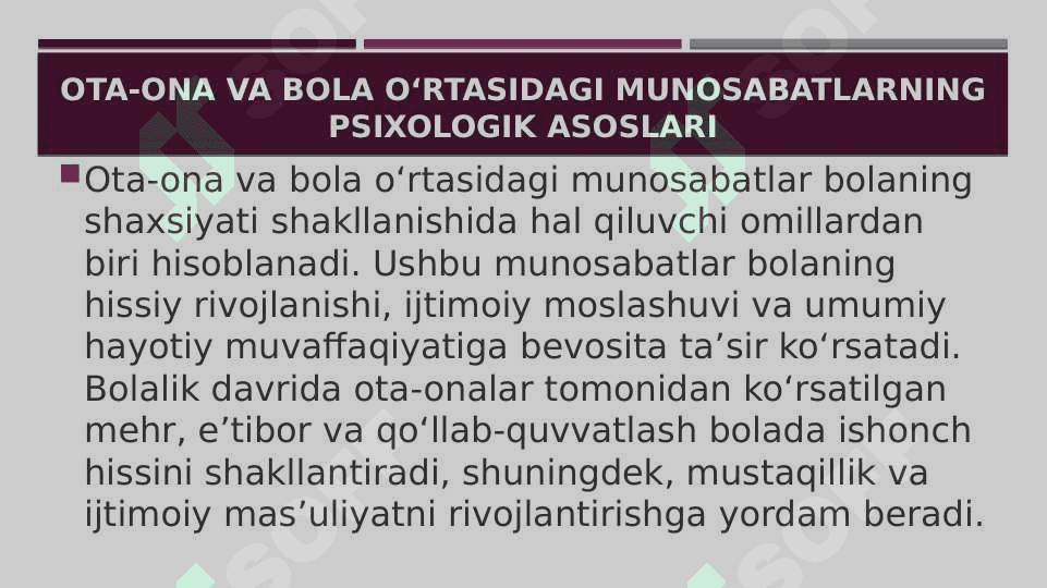 Ota-Ona va bola munosabatlari soxasida olib boriladigan korreksion ishlar 2