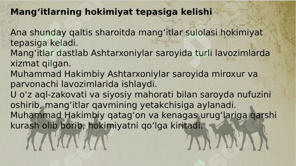 Mang‘itlar boshqaruv davri 4