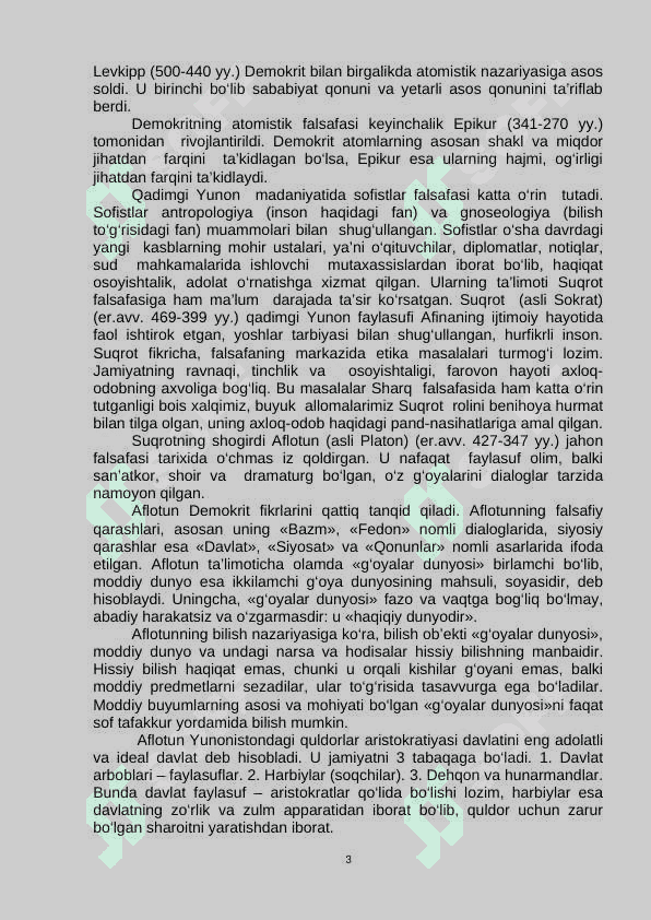 Falsafiy tafakkur taraqqiyoti bosqichlari 3