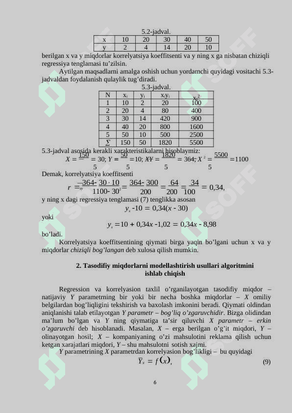 mashinali o'qitishda chiziqli regressiya usullari 6