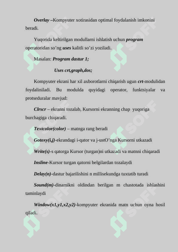 Paskal tilida sodda shakllar chizish. 3