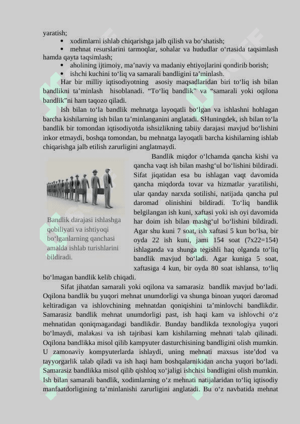 Ishchi kuchi bozori, ishchi kuchi va uning bandligi 6