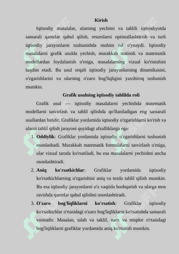 Iqtisodiy masalalarni grafik usulda yechish va tahlil qilish 2
