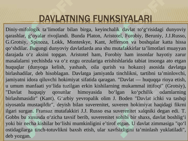 Davlat institutsional tashkilot sifatida 6