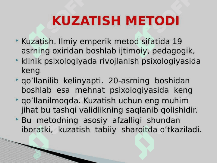 EKSPERIMENTAL  PSIXOLOGIYANING  ASOSIY UMUMIY TADQIQOT METODLARI 3