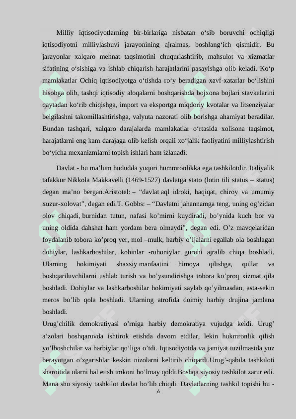 Ochiq va yopiq iqtisodiyot 6