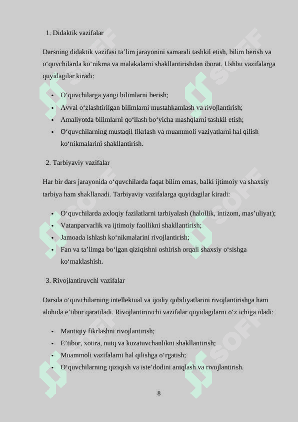 BOSHLANG’ICH SINFDA MATEMATIKA O’QITISHNI TASHKIL QILISH SHAKLLARI 8