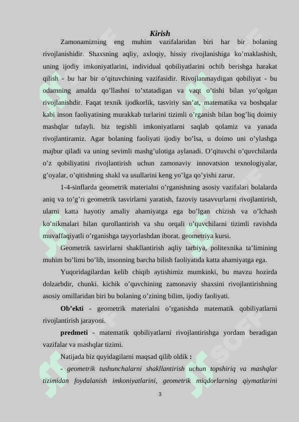 KO‘PYOQ MODELLARI VA ULARNING ELEMENTLAR 3
