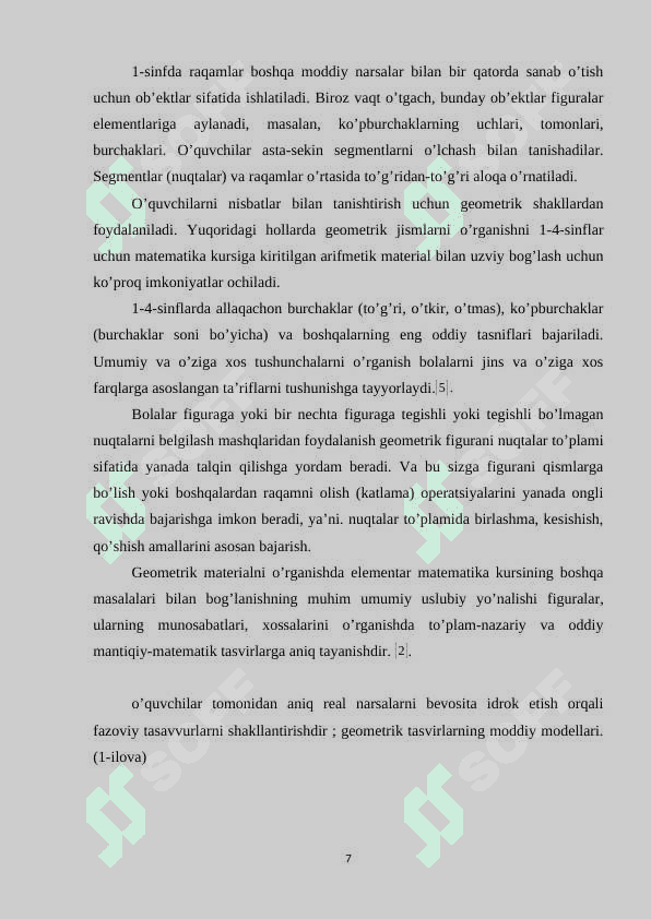 KO‘PYOQ MODELLARI VA ULARNING ELEMENTLAR 7