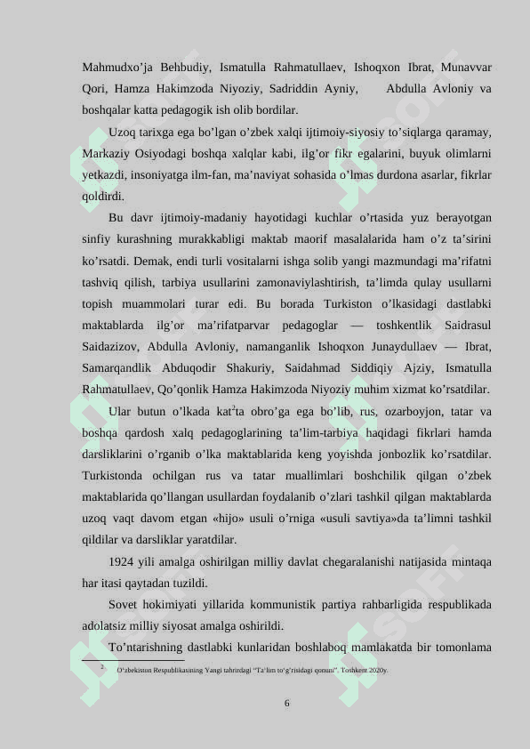 Mustaqil O‘zbekistonda ta’lim sohasida amalga oshirilayotgan islohotlar 6