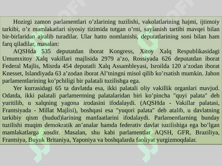 Oʻzbekiston Respublikasi oliy majlisi 3