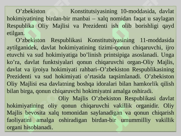 Oʻzbekiston Respublikasi oliy majlisi 4