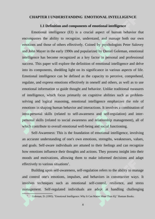 The innovative potential of emotional intelligence in FLT 6