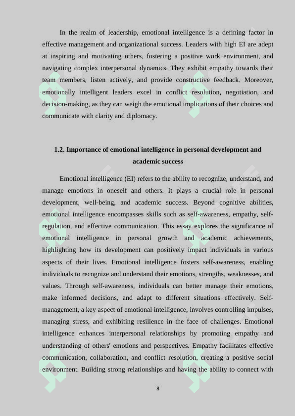 The innovative potential of emotional intelligence in FLT 8