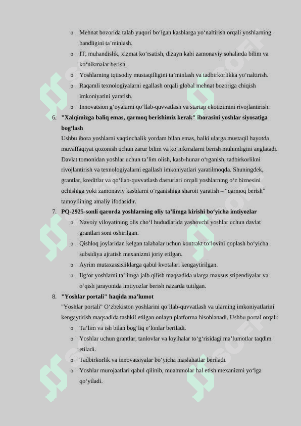 yoshlar yetakchiligiga suhbat savollari va javoblari bilan 2025 yangilangani 2