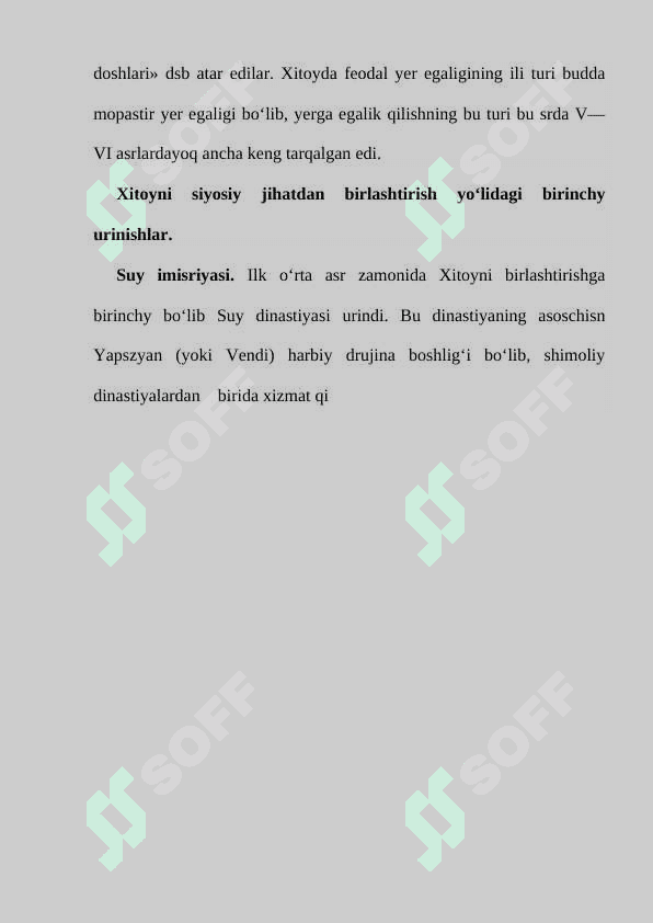 Ilk o‘rta asrlarda Xitoy 4