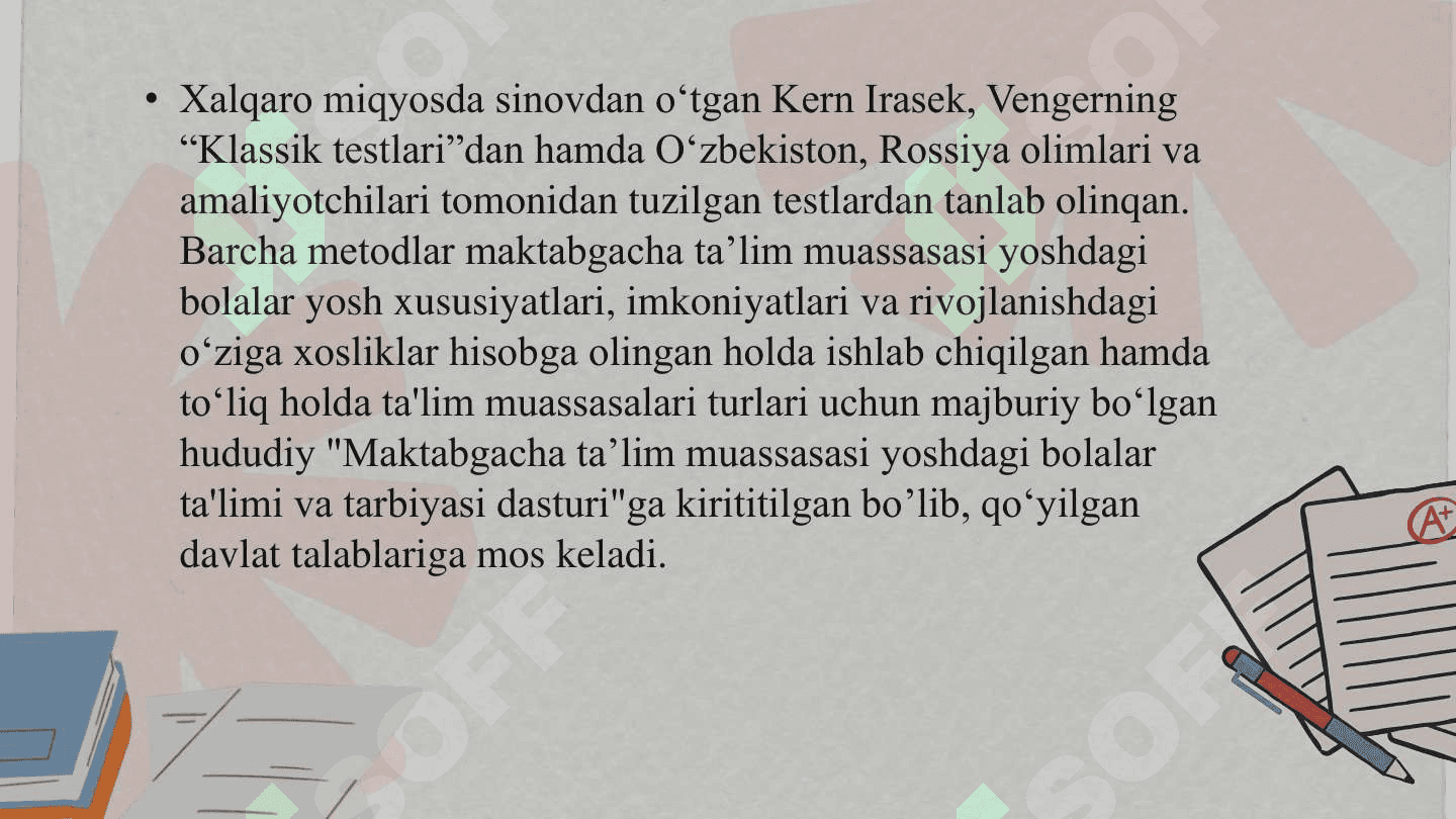 Maktabga motivatsion tayyorlik 5