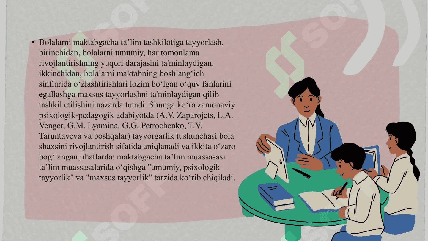 Maktabga motivatsion tayyorlik 8