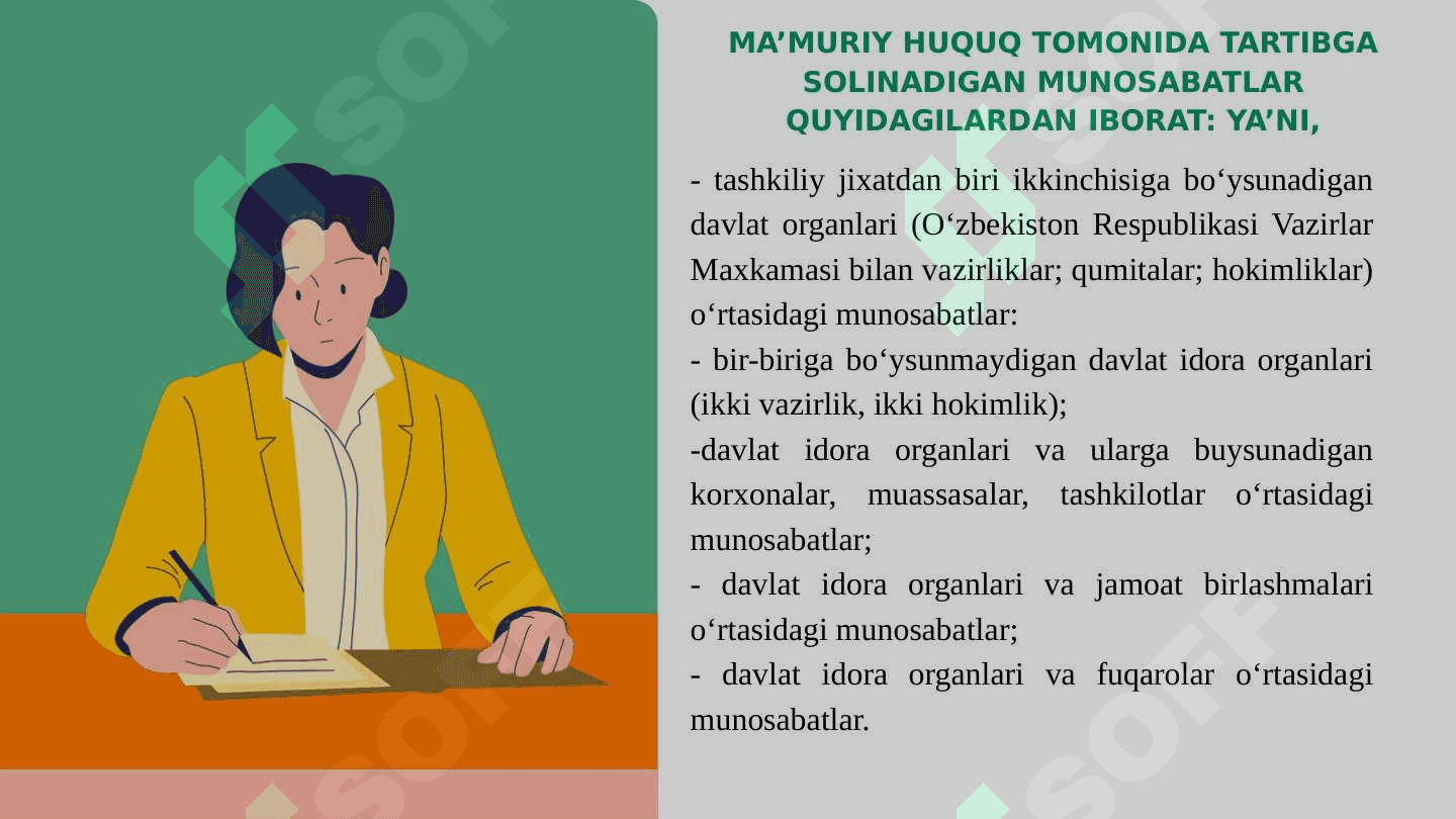Hozirgi zamon ma'muriy huquqning o'ziga xos xususiyatlari 4