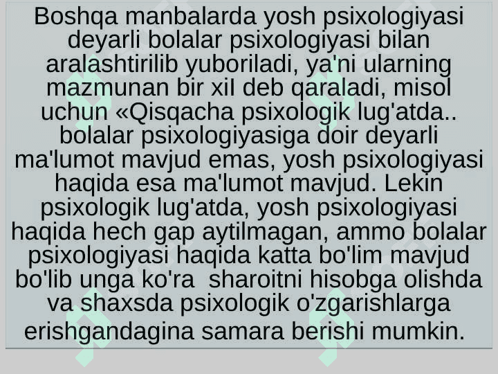 Yosh va pedagogik psixologiyani o'qitishning metodik o'ziga xosliklari 7