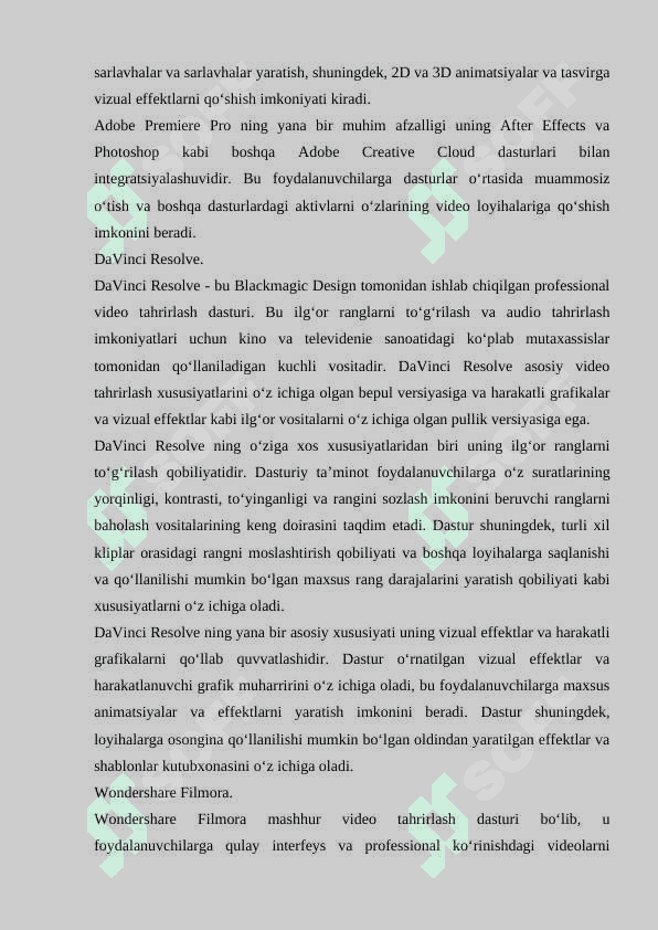 VIDEO MUHARRIR DASTURLAR BILAN ISHLASH 3