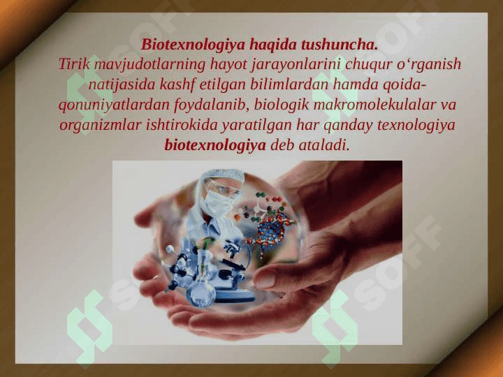 Tibbiyotning biologik fanlar bilan bog'liqligi 8
