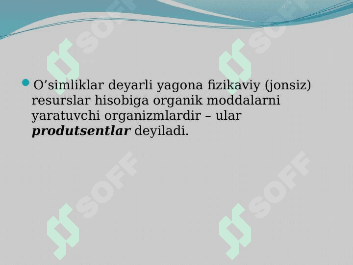BIOLOGIK RESURSLAR VA ALOHIDA MUHOFAZA QILINADIGAN HUDUDLAR 7